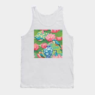 Kingfishers at the lily pond Tank Top